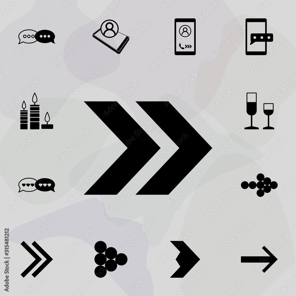 Poster double arrow icon. web icons universal set for web and mobile