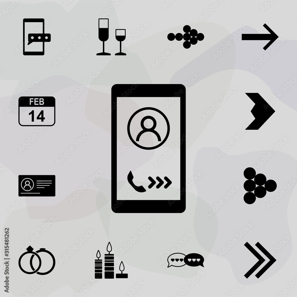 Poster call to smart phone icon. web icons universal set for web and mobile