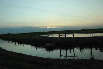Reflejo de atardecer