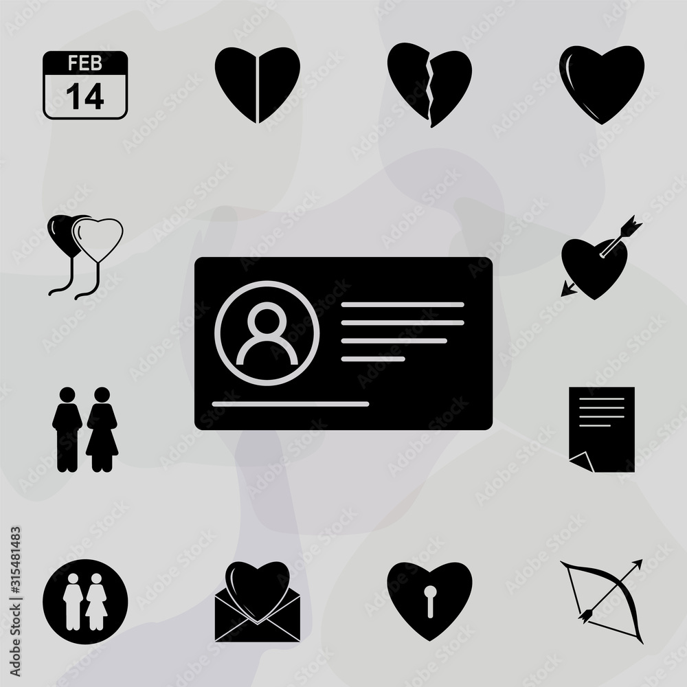 Poster employee card icon. web icons universal set for web and mobile