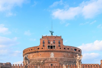 Mausoleum of Hadrian, known as the Castel Sant'Angelo in Rome