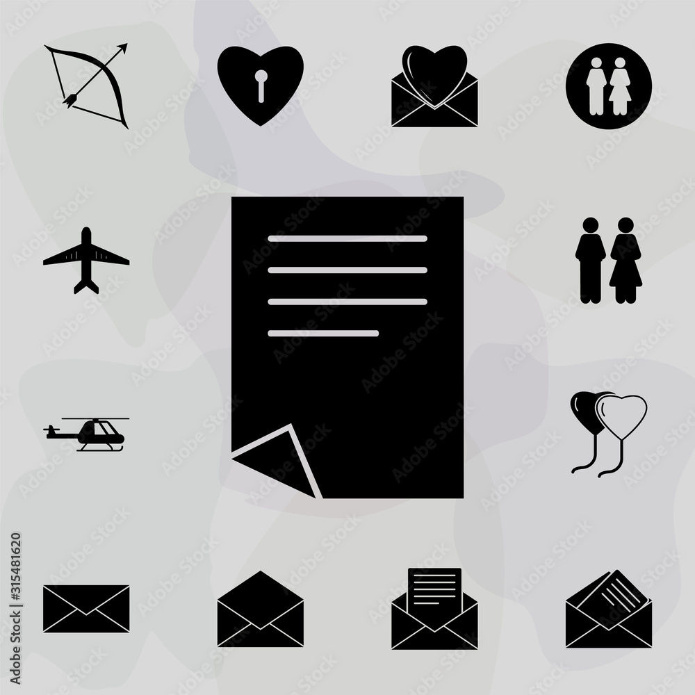 Poster paper icon. web icons universal set for web and mobile