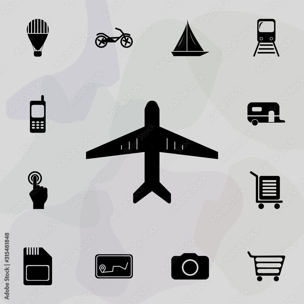 Poster aircraft icon. web icons universal set for web and mobile