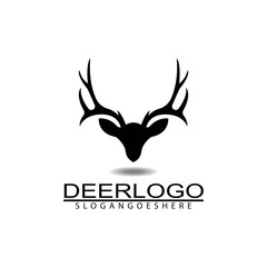 Obraz premium Deer head icon logo design vector illustration