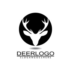 Deer head icon logo design vector illustration