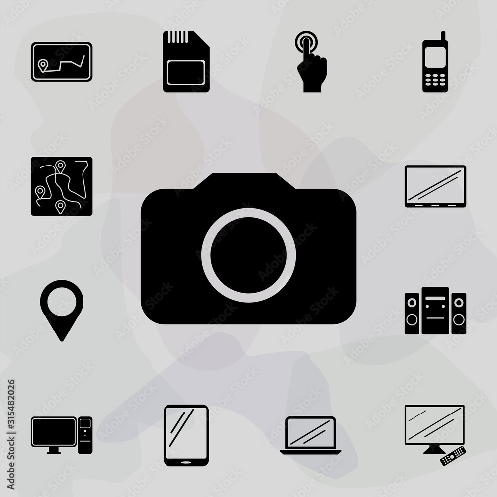 Poster camera icon. web icons universal set for web and mobile