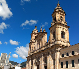 Fototapeta na wymiar Catedral Primada de Bogotá en el Centro Histórico - Colombia 