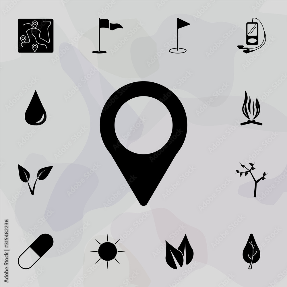 Poster pin icon. web icons universal set for web and mobile