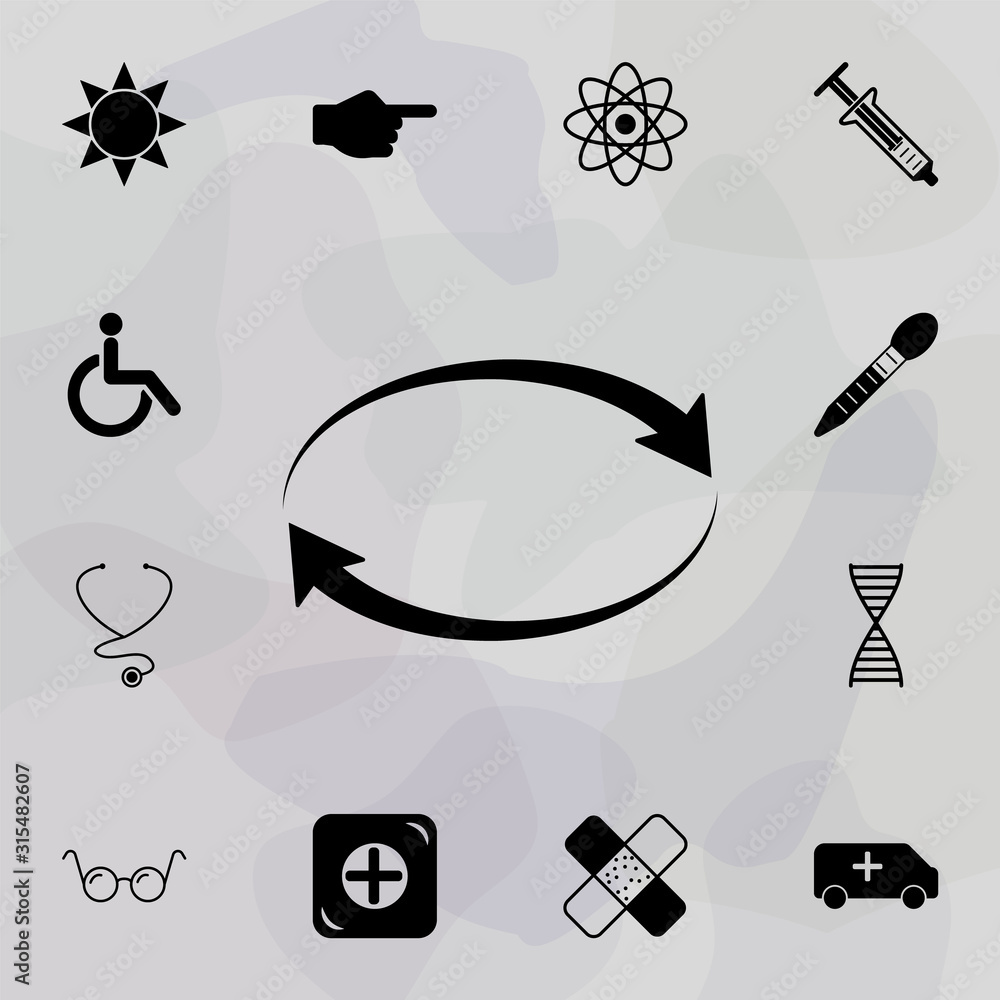 Poster arrow updates icon. web icons universal set for web and mobile