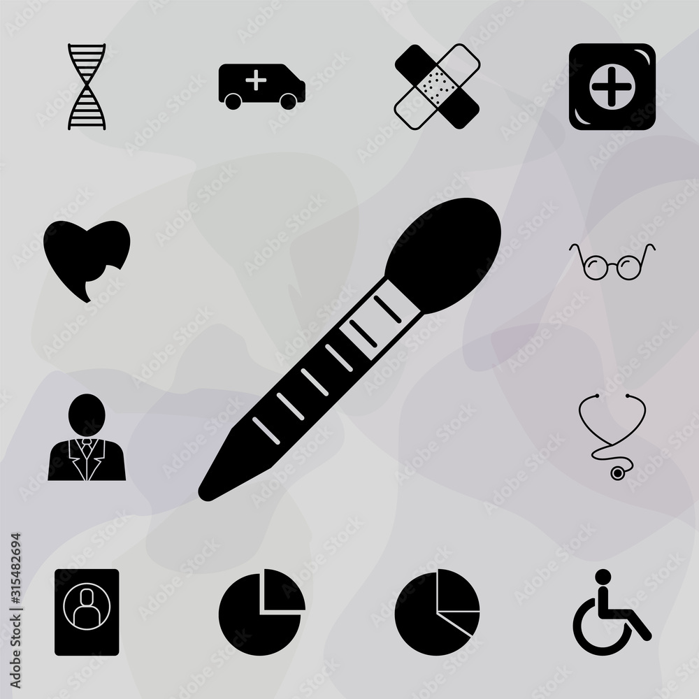 Wall mural thermometer icon. web icons universal set for web and mobile