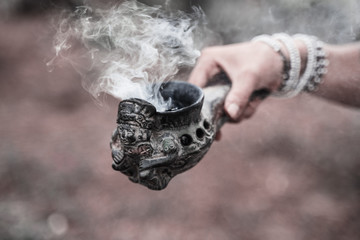 Cleansing burning incense