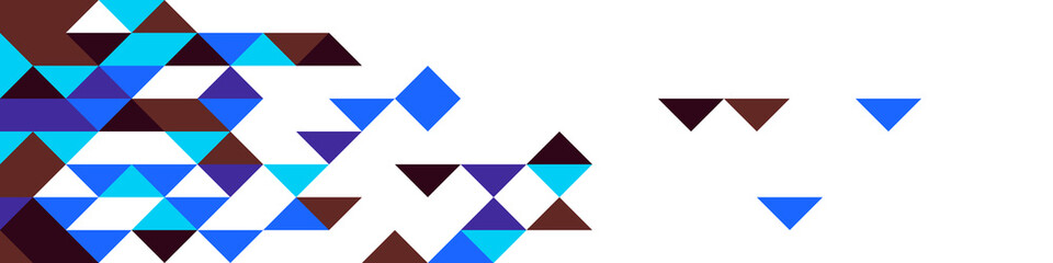 Pattern with random colored triangles Generative Art background illustration