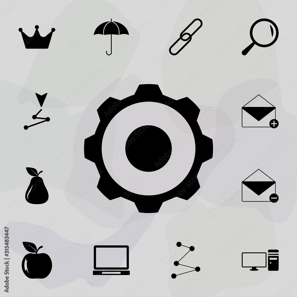 Poster gear icon. web icons universal set for web and mobile