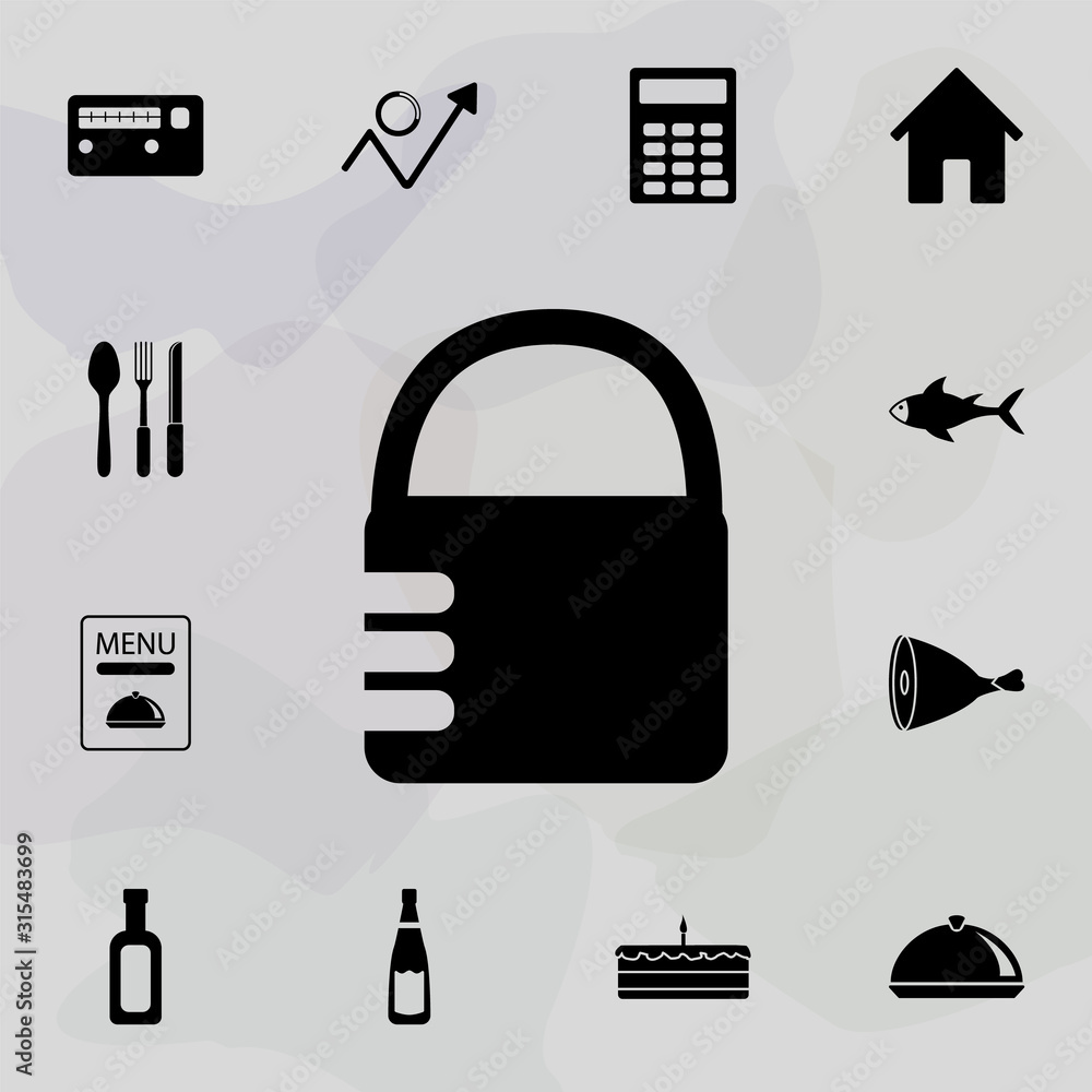 Aufkleber combination lock icon. web icons universal set for web and mobile