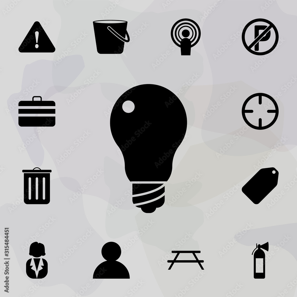 Poster bulb icon. web icons universal set for web and mobile