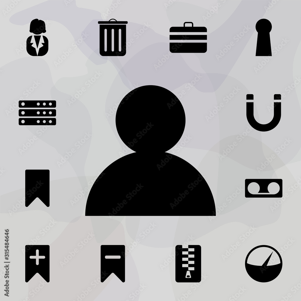 Aufkleber human icon. web icons universal set for web and mobile