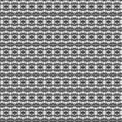 Black white shapes seamless knitted pattern