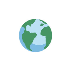 Isolated world sphere vector design