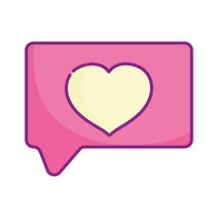 happy valentines day, speech bubble heart love message