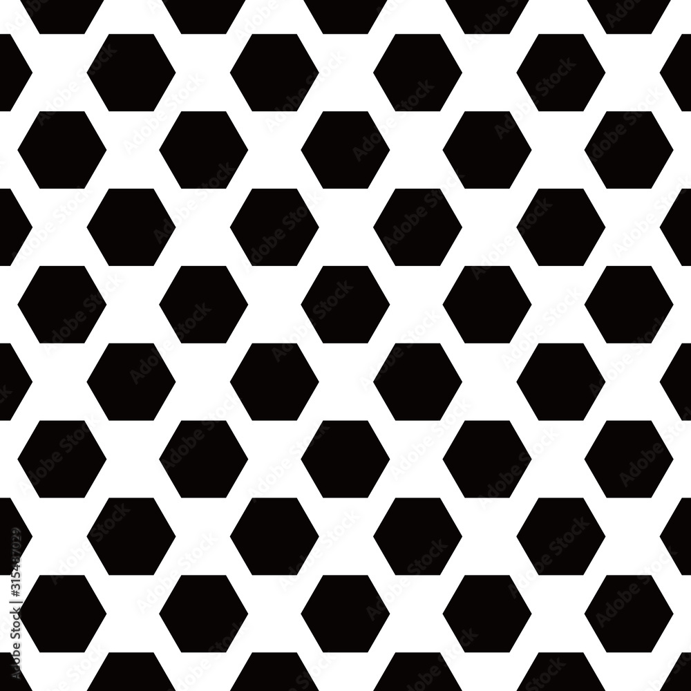 Poster abstract hexagonal pattern background. black hexagons on a white background. vector illustration