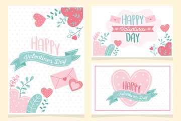 happy valentines day, hearts love flowers foliage nature celebration cards