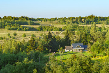 Lonely countryside house