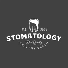 Vintage dental label