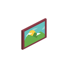 Fototapeta premium Isolated home frame vector design