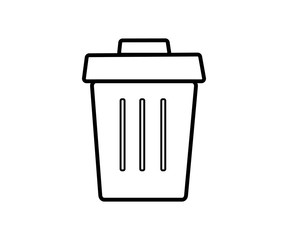 Trash can,refuse heap,refuse dump,icon