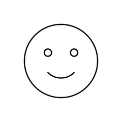 Smiling, emotions icon. Simple line, outline vector expression of mood icons for ui and ux, website or mobile application