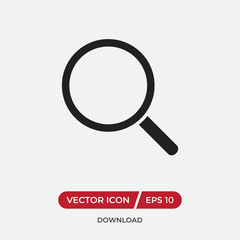 Search vector icon in modern design style for web site and mobile app