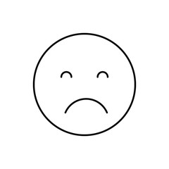 Sad, emotions icon. Simple line, outline vector expression of mood icons for ui and ux, website or mobile application