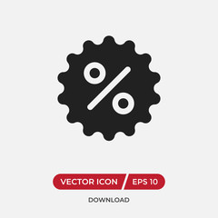 Percentage vector icon in modern design style for web site and mobile app