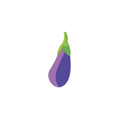 Isolated eggplant vegetable vector design