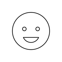 Happy, laughing, emotions icon. Simple line, outline vector expression of mood icons for ui and ux, website or mobile application