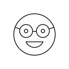 Sunglasses, happy, emotions icon. Simple line, outline vector expression of mood icons for ui and ux, website or mobile application