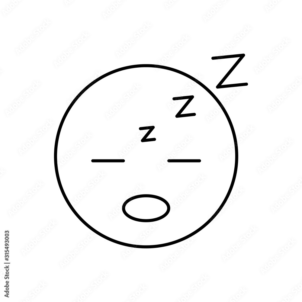 Poster smiling face, emotions icon. simple line, outline vector expression of mood icons for ui and ux, web