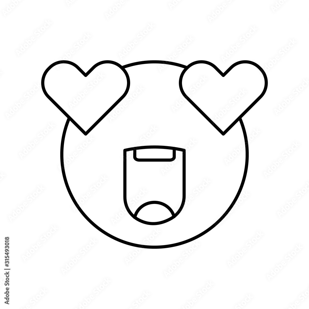 Poster smirking, emotions icon. simple line, outline vector expression of mood icons for ui and ux, website