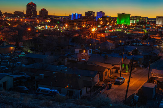 Downtown Albuquerque at Dusk 