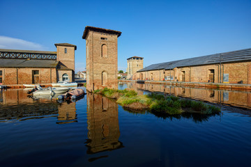 The historic Salt Storehouse in Cervia, Italy