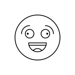 Silly, , emotions icon. Simple line, outline vector expression of mood icons for ui and ux, website or mobile application