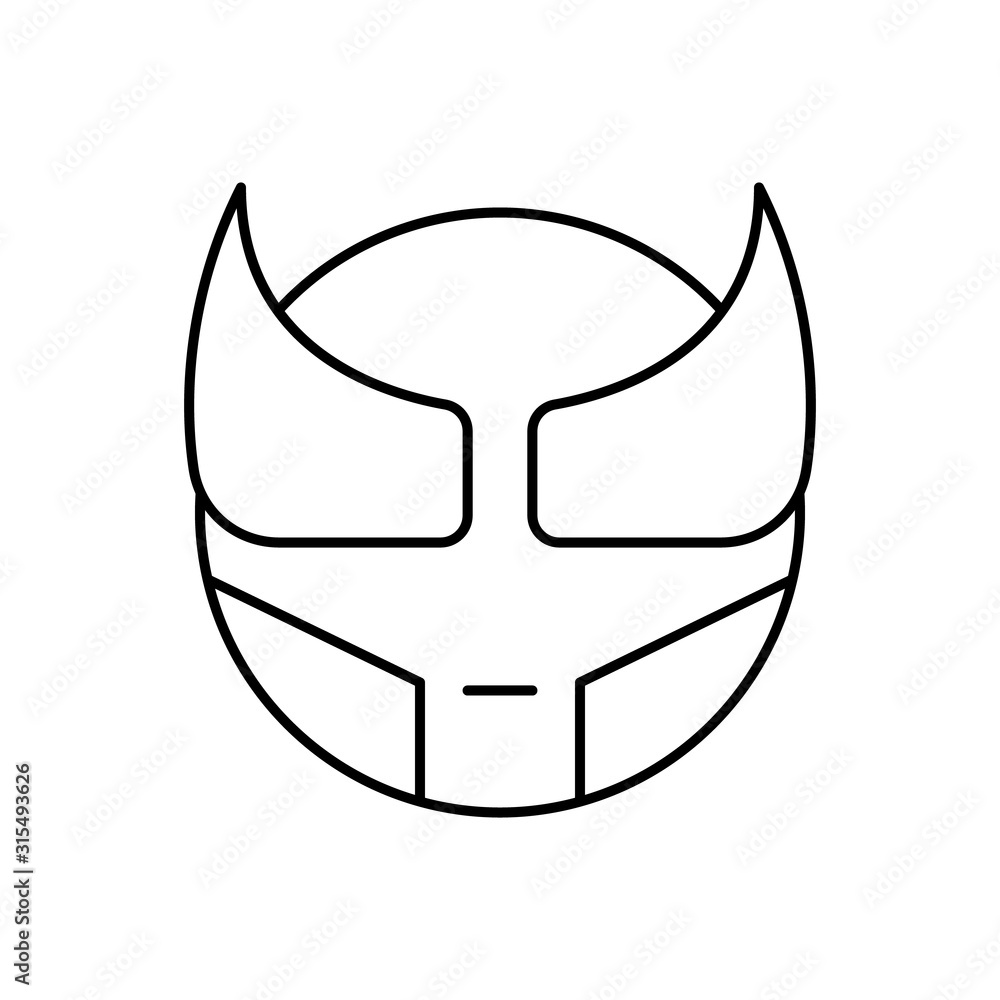 Poster superhero, emotions icon. simple line, outline vector expression of mood icons for ui and ux, websit