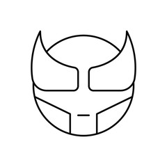 Superhero, emotions icon. Simple line, outline vector expression of mood icons for ui and ux, website or mobile application