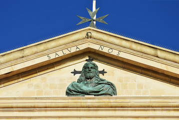 Obraz premium Top of St John's Co-Cathedral, Valletta, Malta