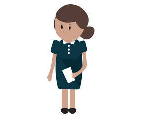 doll, graphic person, woman icon, female illustration