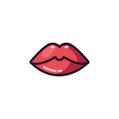 Isolated female mouth vector design