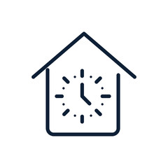 time clock house linear design