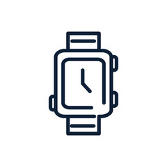 time watch fashion trendy linear design