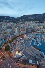 View of Montecarlo, Principality of Monaco