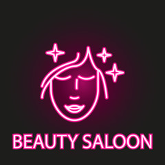 relaxation in beauty saloon neon style icon. Simple thin line, outline vector of relaxation icons for ui and ux, website or mobile application